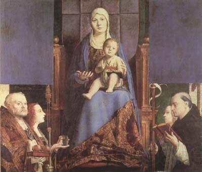 Antonello da Messina Sacra Conversazione (mk08) Spain oil painting art